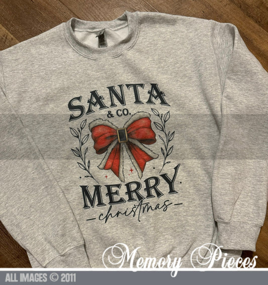 Santa & Co. Merry Christmas Crewneck Sweatshirt