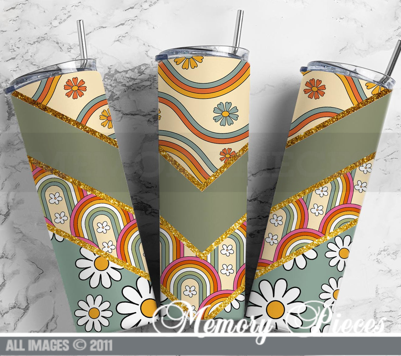 20 ounce Insulated Skinny Tumbler - Retro