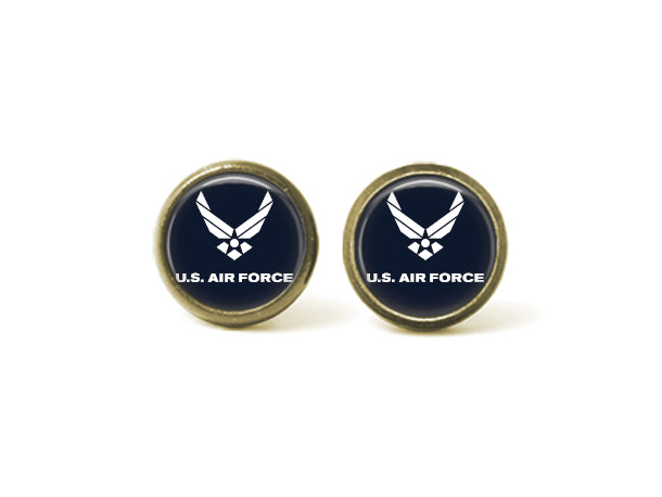 Air Force 12mm Post Stud Earrings