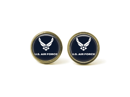 Air Force 12mm Post Stud Earrings