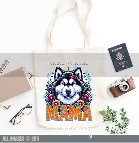 Alaskan Malamute Mama Tote Bag