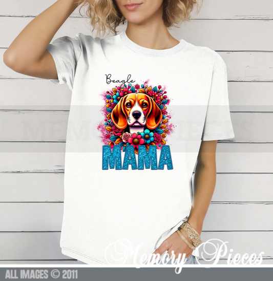 Beagle Dog Mama White T-Shirt