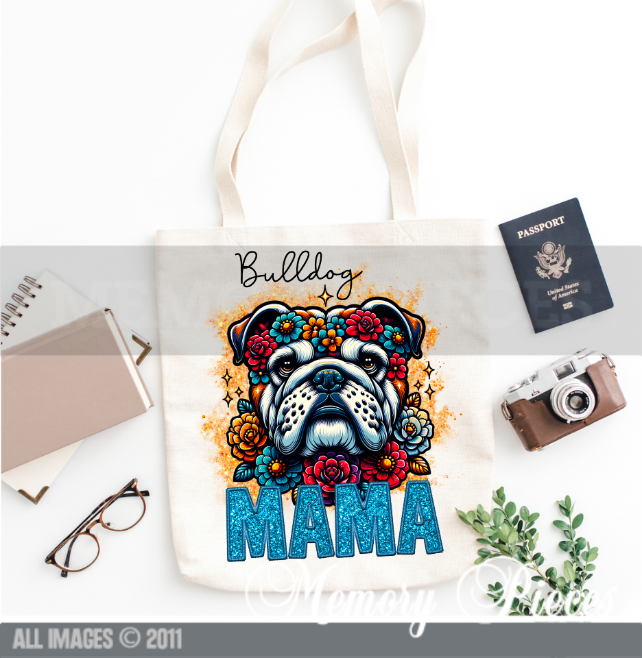 Bulldog Mama Tote Bag