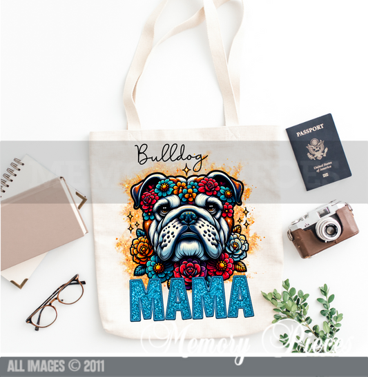 Bulldog Mama Tote Bag