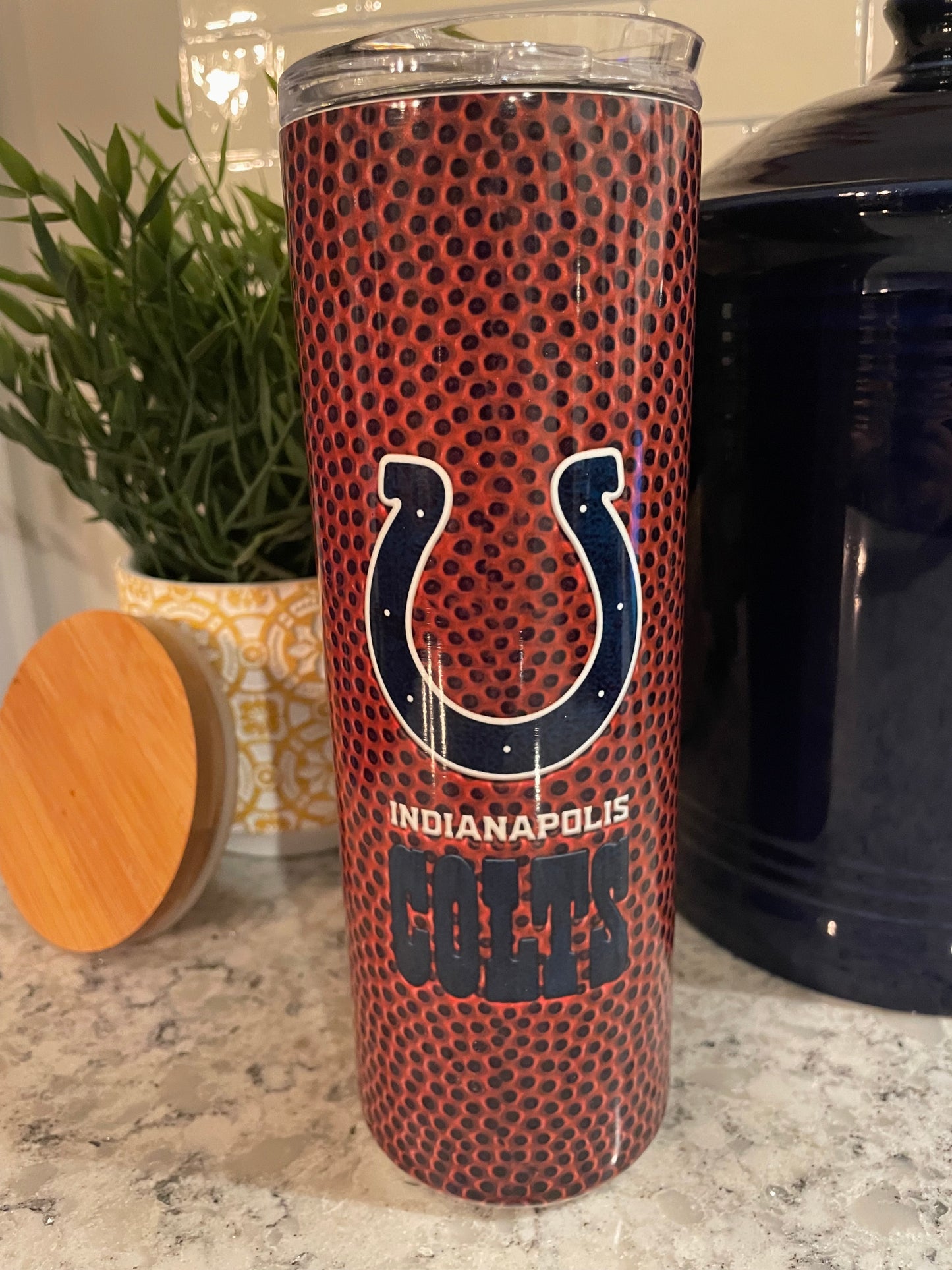 20 ounce Insulated Skinny Tumbler - Colts Football