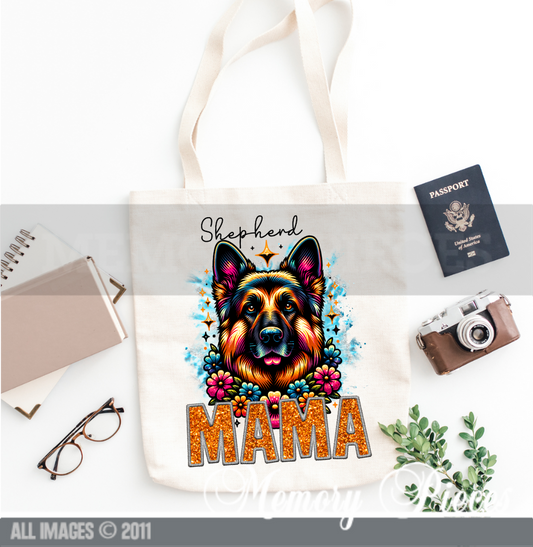 German Shepherd Mama Tote Bag