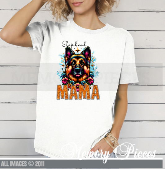 German Shepherd Mama T-Shirt