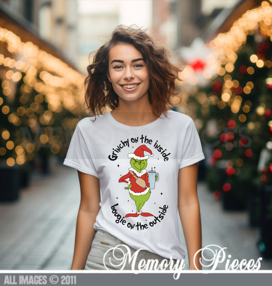 Short Sleeve ‘Basic Grinch' White T-Shirt