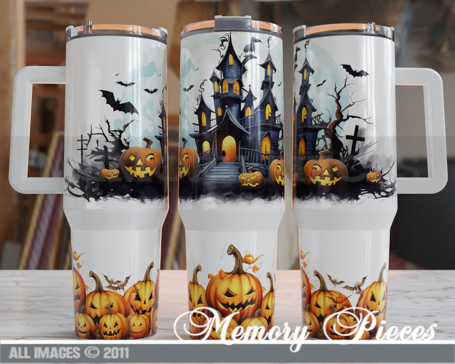 40 ounce Insulated Travel Tumbler -  Halloween