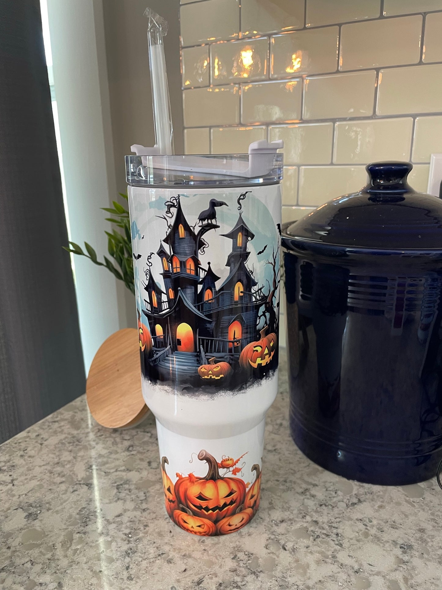 40 ounce Insulated Travel Tumbler -  Halloween