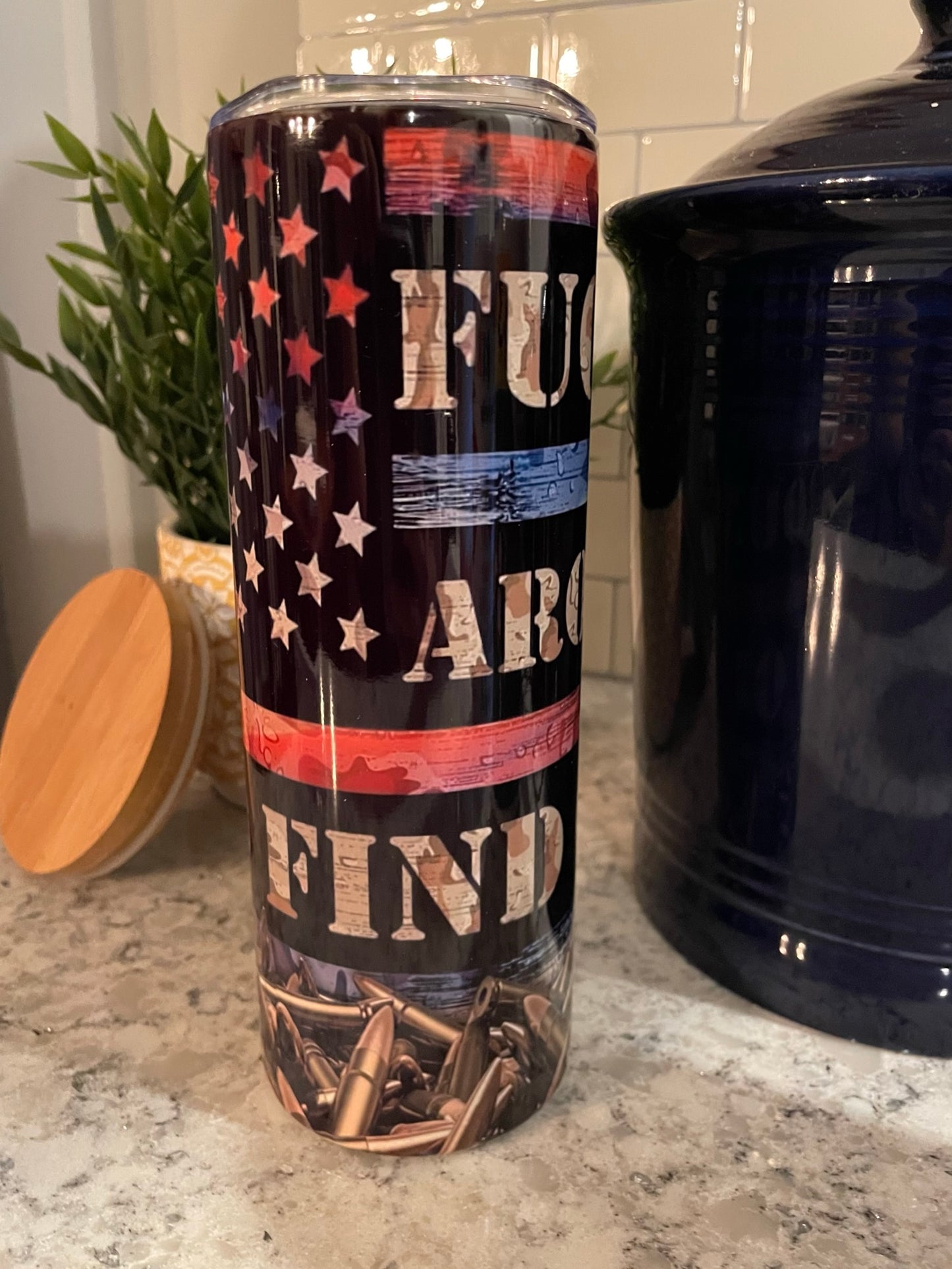 20 ounce Insulated Skinny Tumbler - Fuck Around and Find Out