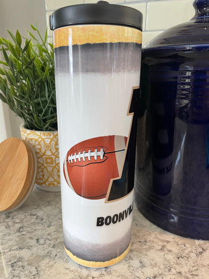 20 ounce Insulated Skinny Tumbler - Boonville High School Football