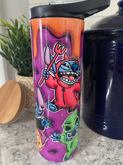 20 ounce Insulated Skinny Tumbler - Halloween Stitch