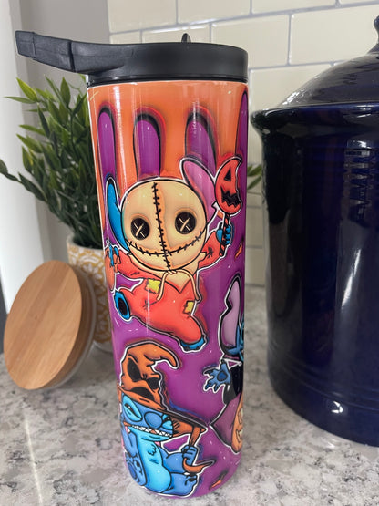 20 ounce Insulated Skinny Tumbler - Halloween Stitch