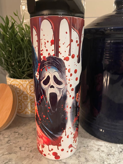 20 ounce Insulated Skinny Tumbler - Scary Movies 2