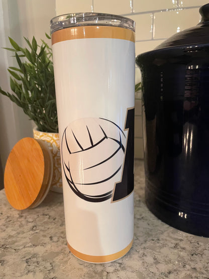 20 ounce Insulated Skinny Tumbler - Boonville High School Volleyball