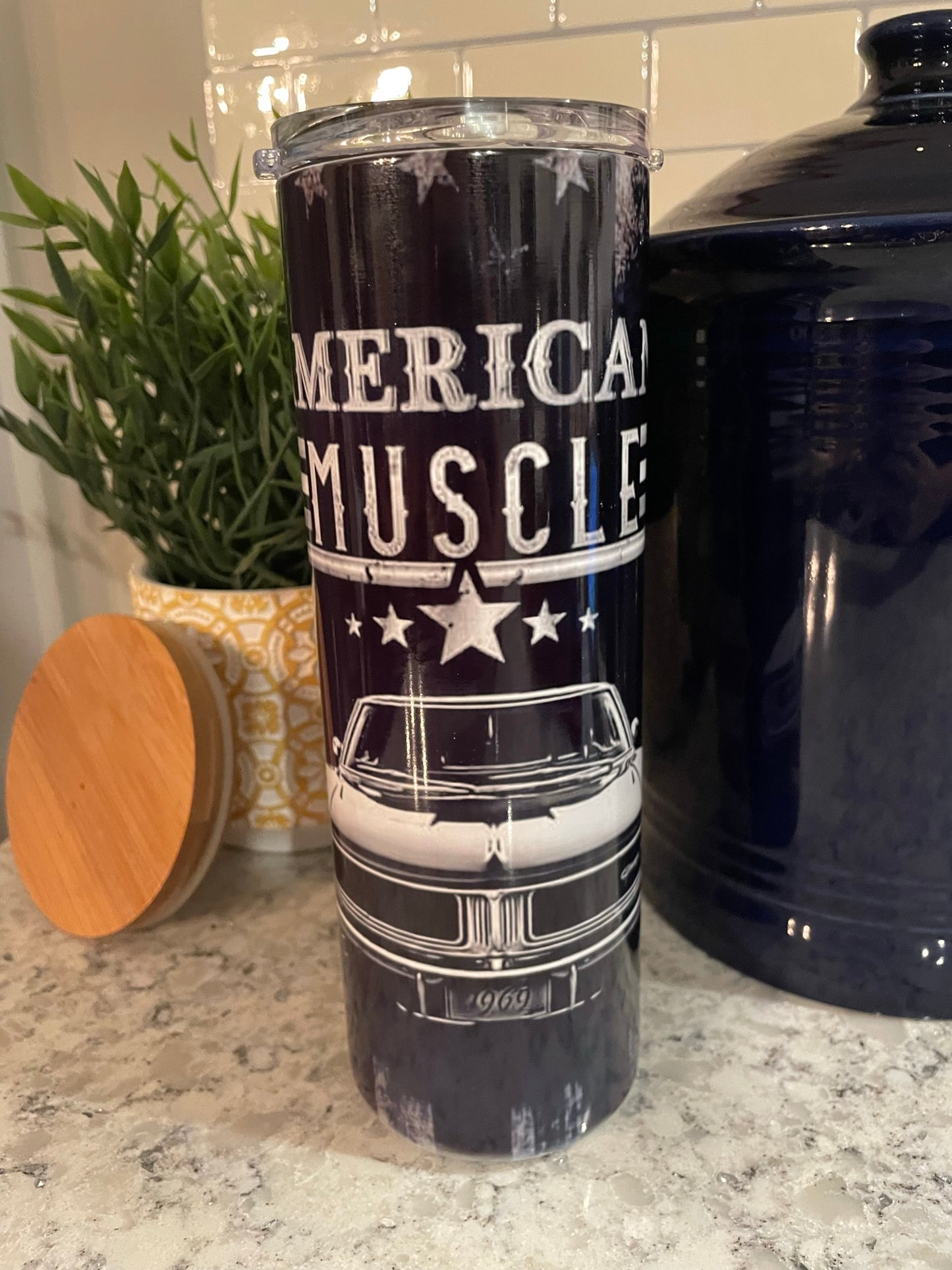 20 ounce Insulated Skinny Tumbler - American Muscle Car