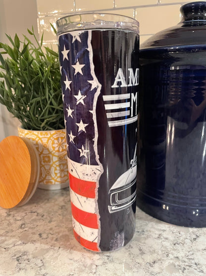 20 ounce Insulated Skinny Tumbler - American Muscle Car