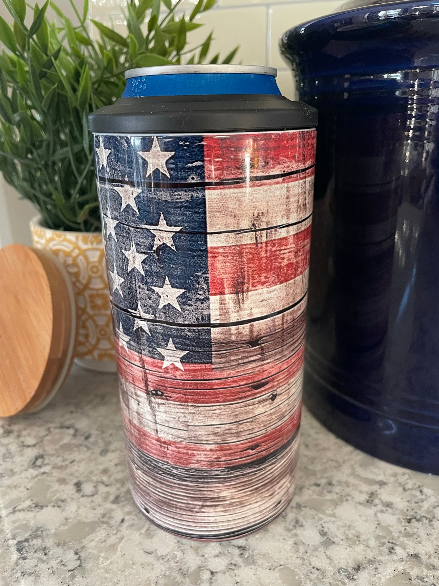 4 in 1 Can Cooler - American Flag