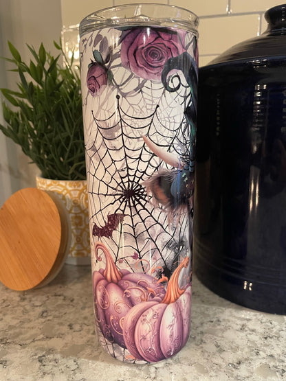 20 ounce Insulated Skinny Tumbler - Highland Halloween Cow