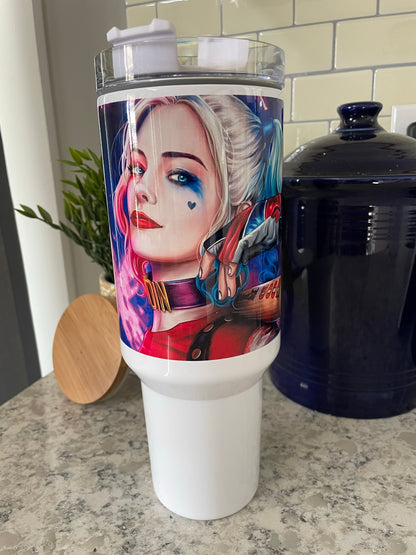 40 ounce Insulated Travel Tumbler - Harley Quinn