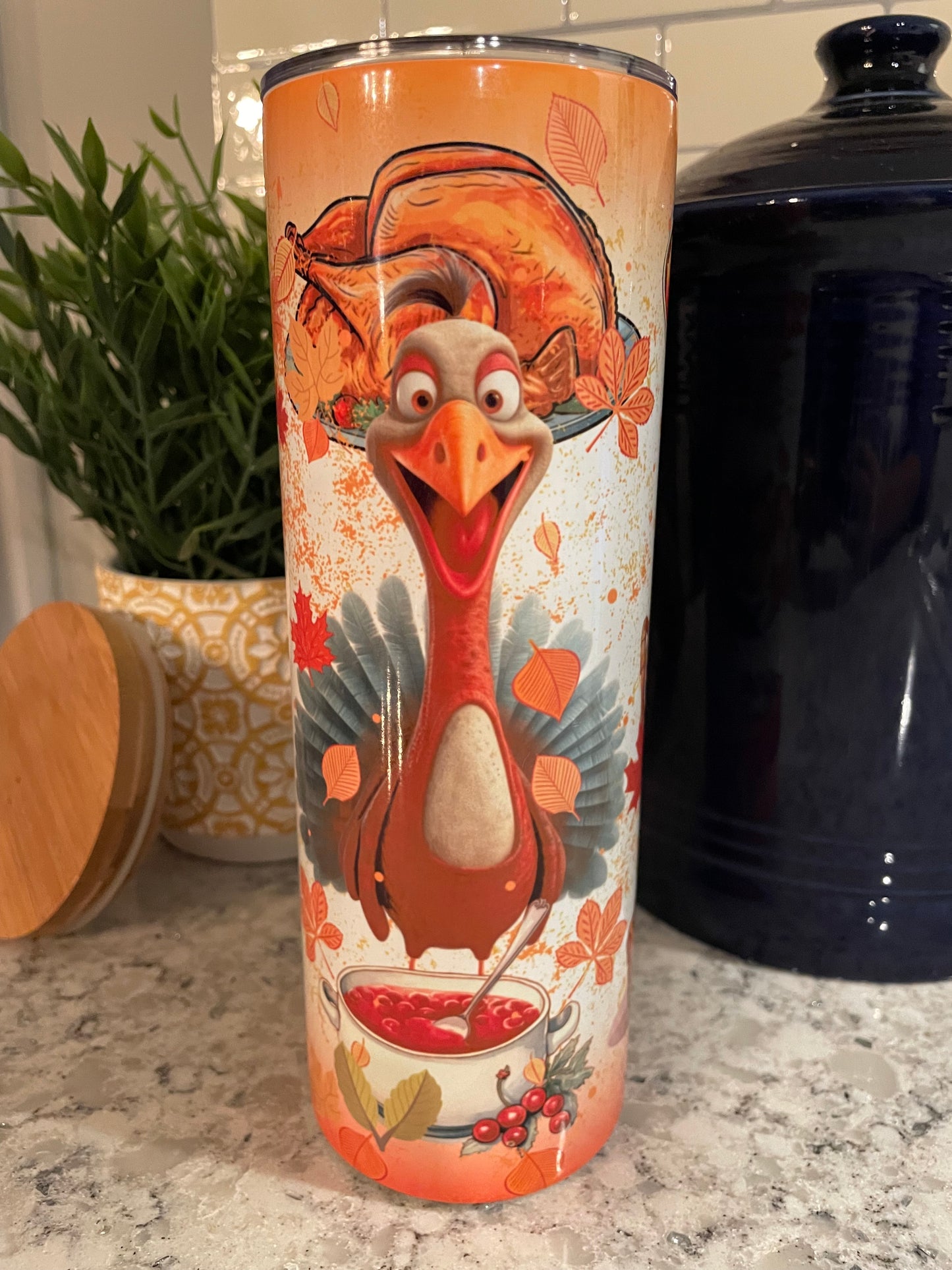 20 ounce Insulated Skinny Tumbler - Get Your Fat Pants Ready  Thanksgiving Turkey