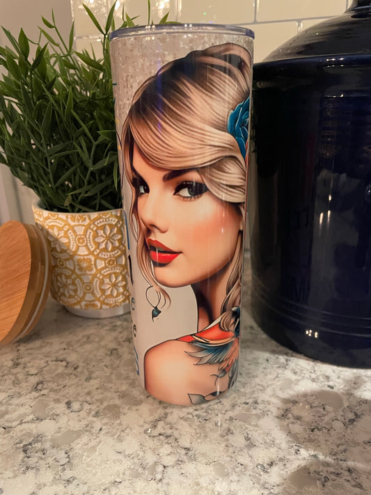 20 ounce Insulated Skinny Tumbler - Taylor Swift