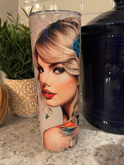 20 ounce Insulated Skinny Tumbler - Taylor Swift