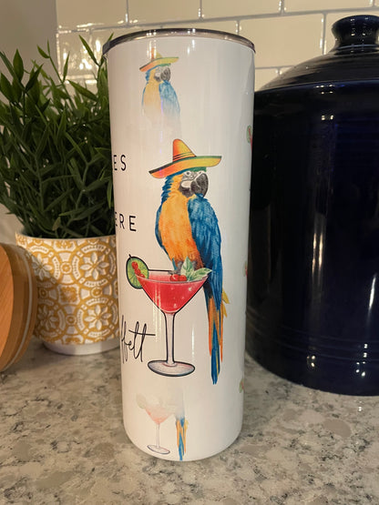 20 ounce Insulated Skinny Tumbler - Jimmy Buffett