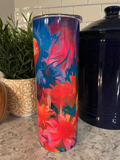 20 ounce Insulated Skinny Tumbler - Bearded Dragon Whisper