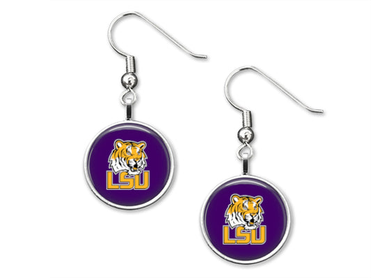 LSU 12mm Dangle Earrings