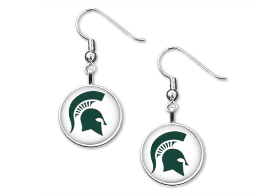 Michigan State University 12mm Dangle Earrings