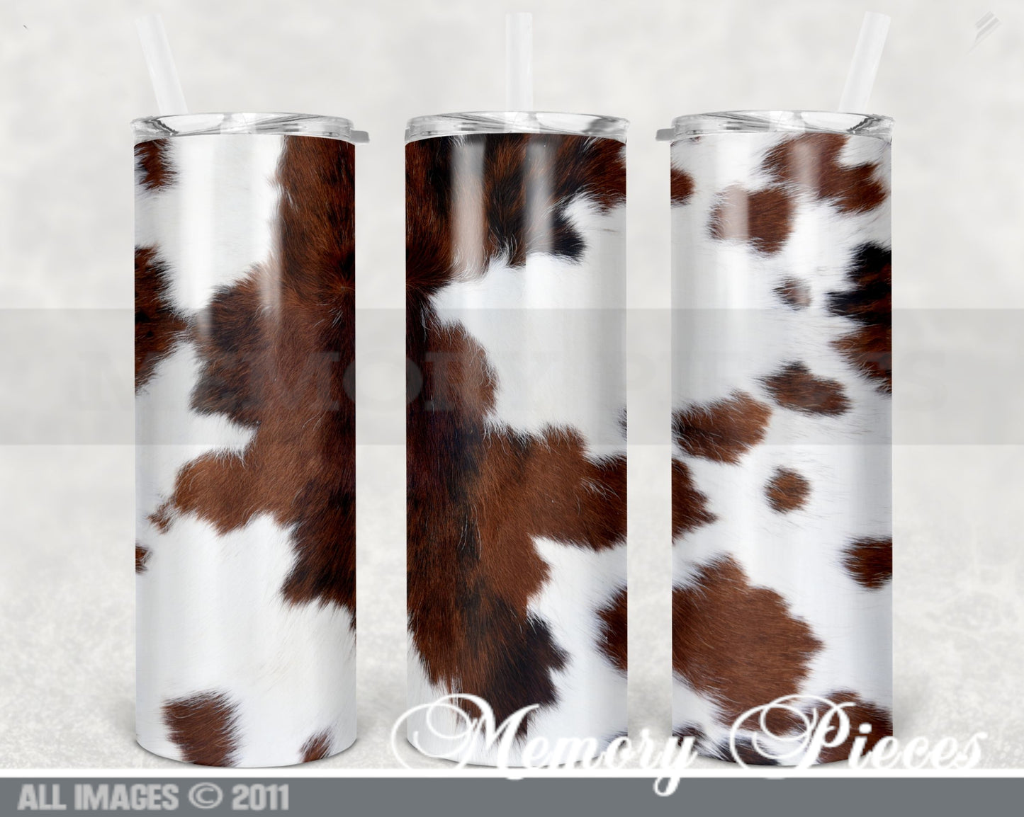 20 ounce Insulated Skinny Tumbler - Cow Hide