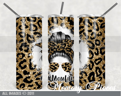 20 ounce Insulated Skinny Tumbler -  #momlife Mom Life