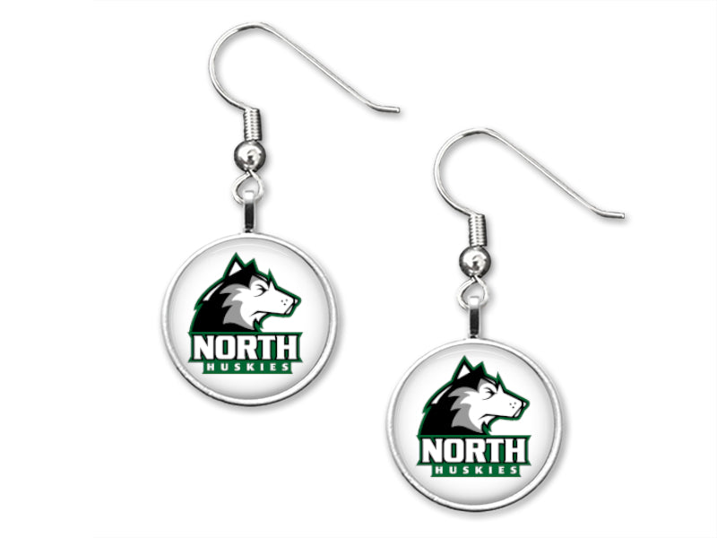 North Huskies 12mm Dangle Earrings