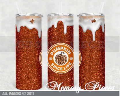 20 ounce Insulated Skinny Tumbler - Pumpkin Spice Life