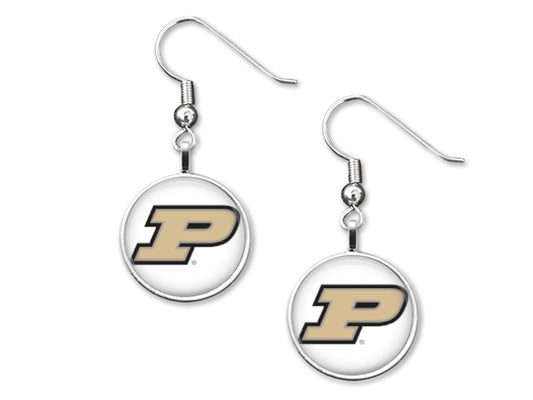 Purdue University 12mm Dangle Earrings