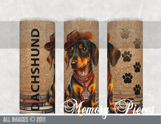 20 ounce Insulated Skinny Tumbler - Dachshund