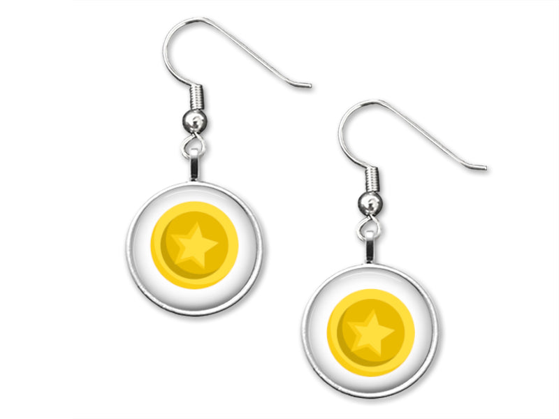 Animal Crossing New Horizon Bells 12mm Dangle Earrings