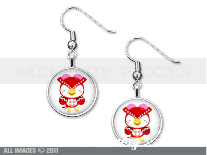 Animal Crossing New Horizon Celeste Owl 12mm Dangle Earrings