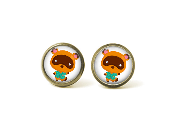 Animal Crossing New Horizon Tommy/Timmy Nook 12mm Post Earrings