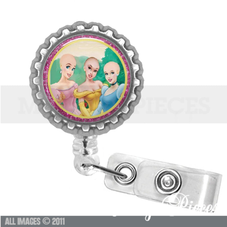 Disney Princess Bald is Beautiful Retractable Badge Holder/Reel