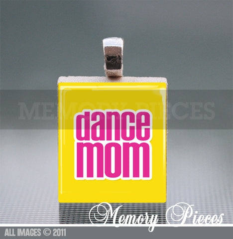 'Dance Mom' Scrabble Tile Pendant with Ball Chain