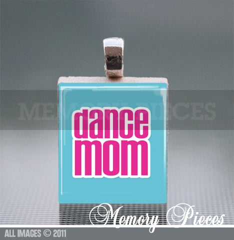 'Dance Mom' Scrabble Tile Pendant with Ball Chain