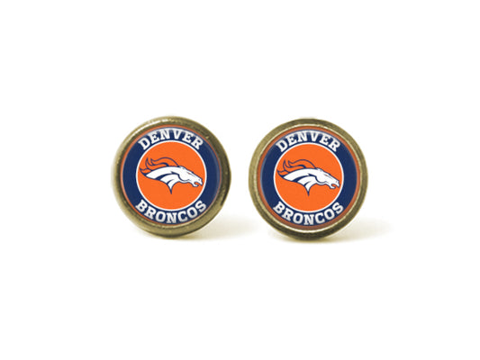 Denver Broncos 12mm Post Earrings