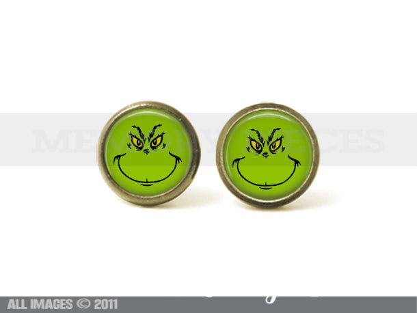 The Grinch 12mm Post Earrings