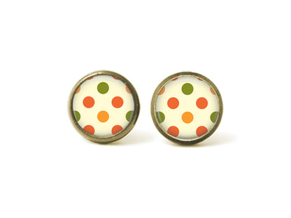 Polka Dot 12mm Post Earrings