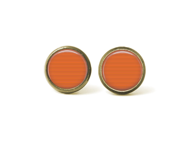 Fall Stripes and Plaid 12mm Post Earrings