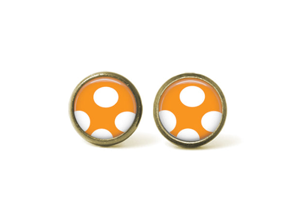 Polka Dot 12mm Post Earrings