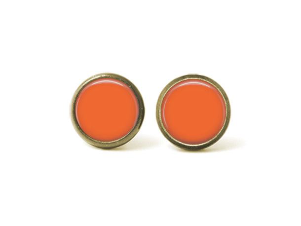 Solid 12mm Post Earrings